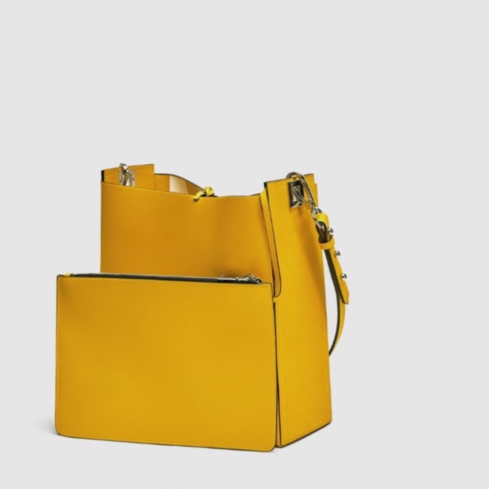LAST ONE - NWT Zara Reversible Bucket Bag - Picture 7 of 7